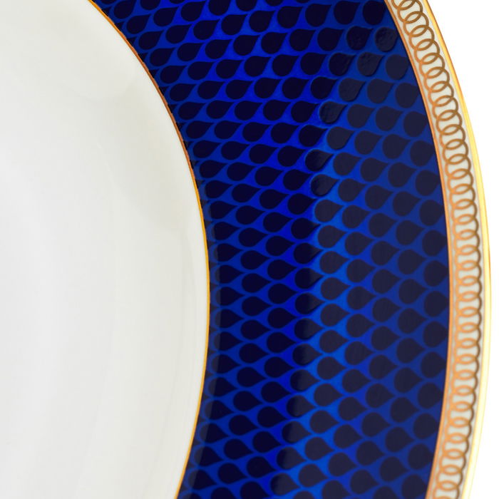 Wedgwood Bandeja Oval Hibiscus Blue 35 cm Wedgwood Bandeja Oval Hibiscus Blue 35 cm